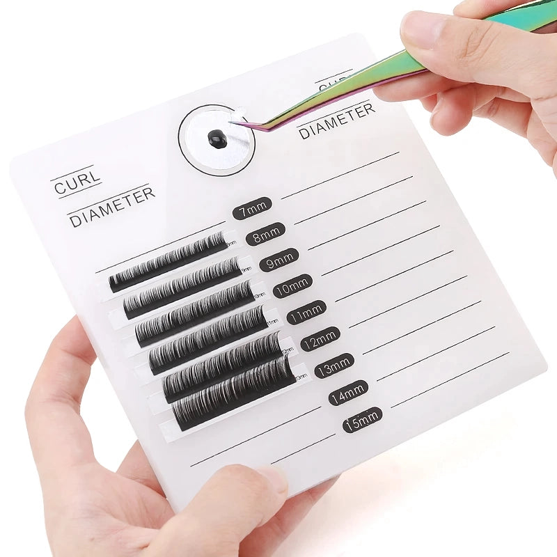acrylic false eyelashes palette with tick mark stand, view 8 - MRSLM