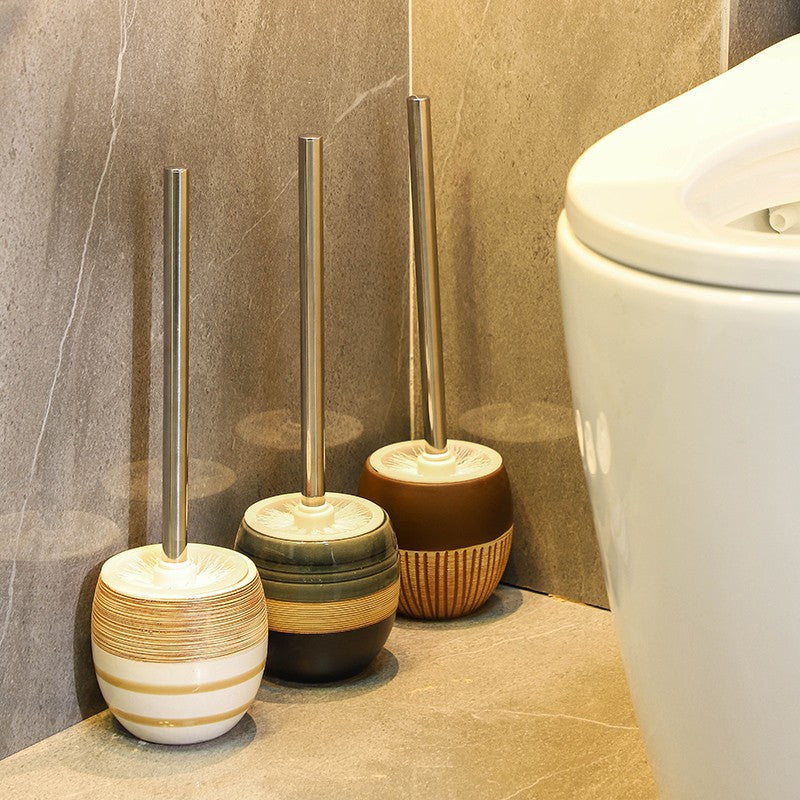 retro ceramic base toilet brush, view 4 - MRSLM
