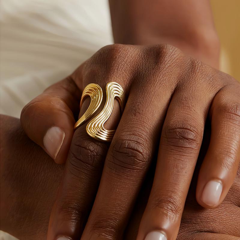 rust proof stainless steel minimalist ring - MRSLM