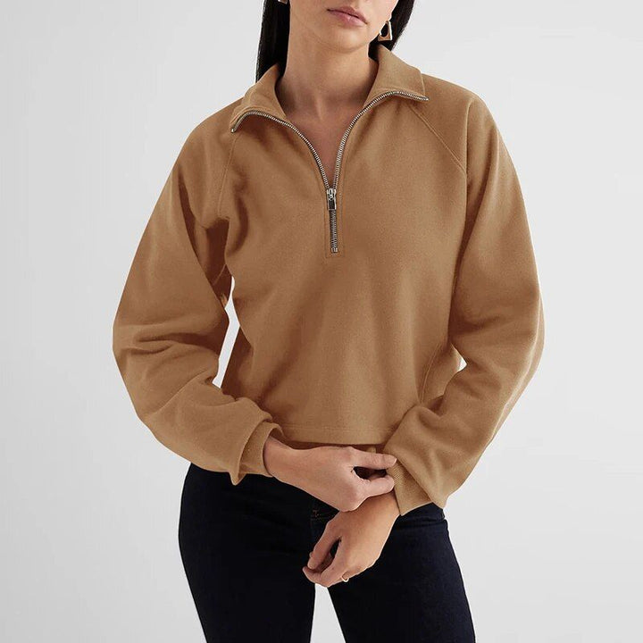 Cozy Autumn Fleece Zip-Up Hoodie