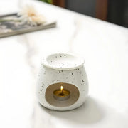 ceramic spotted glazed aroma burner, view 5 - MRSLM