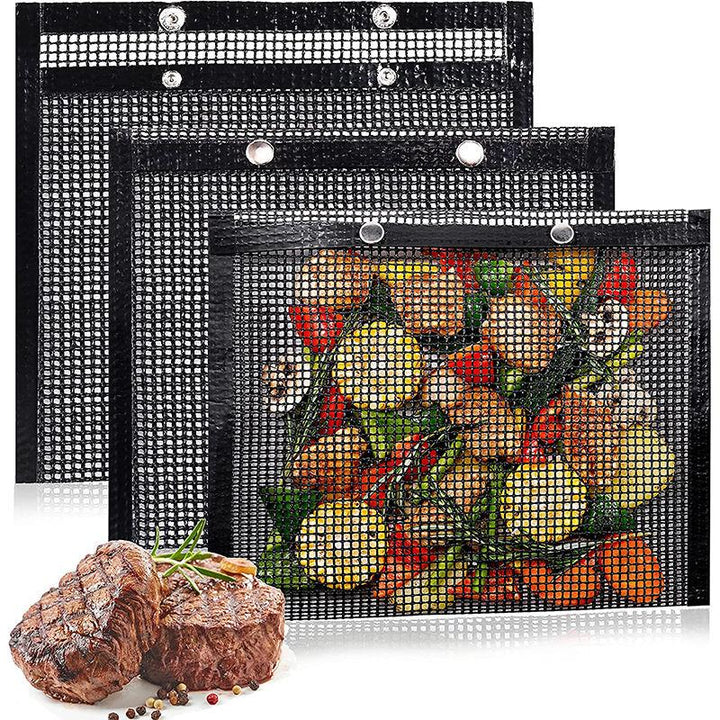 Mesh Grill Bags: Reusable Non-Stick BBQ Barbecue Bags