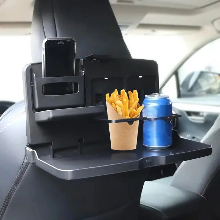 Universal Back Seat Car Tray for Food, Drinks, and Phones