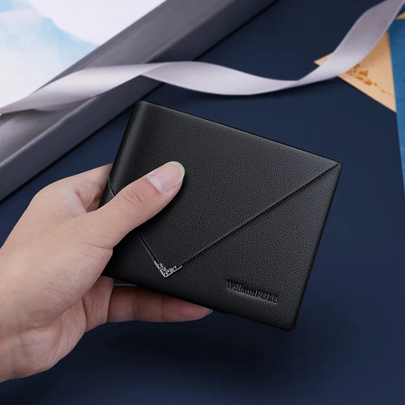 Men's slim leather wallet, view 6 - MRSLM