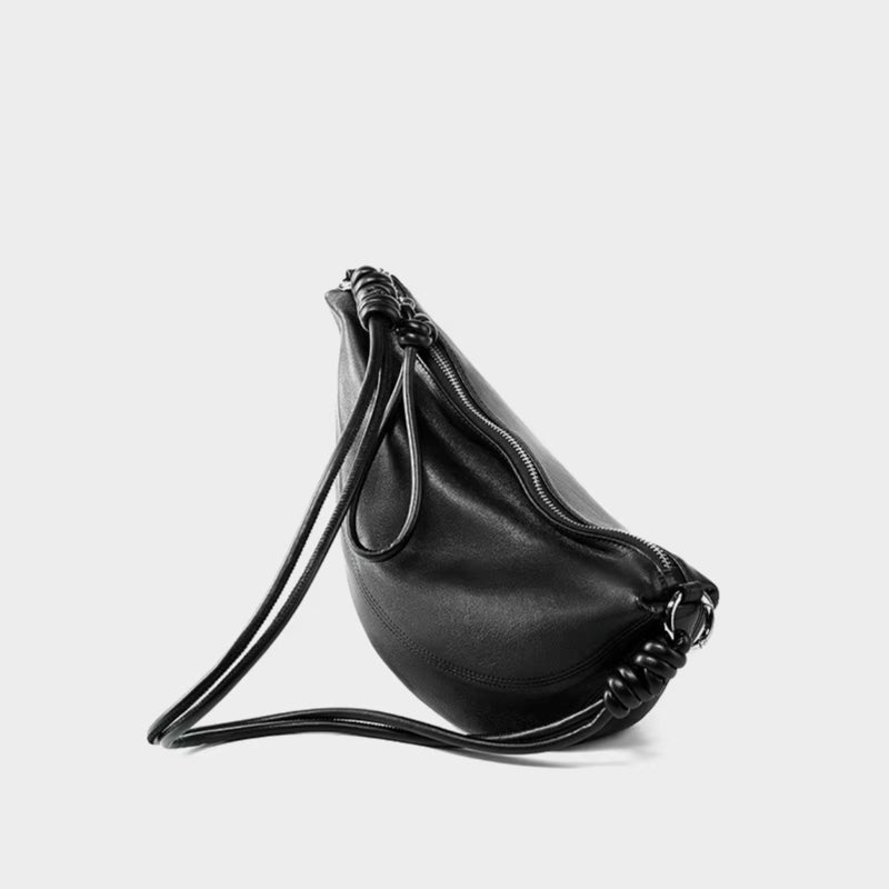 soft leather minimalist crossbody bag, view 9 - MRSLM