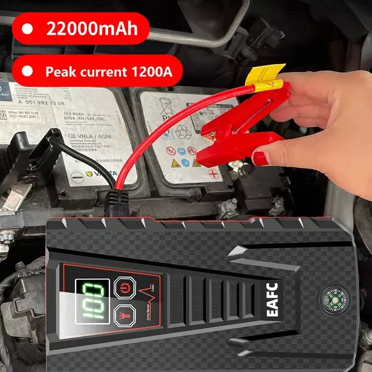 Carregador sem fio de 22000mAh 1200A para partida auxiliar de carro