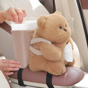 cute bear car tissue box and trash can, view 5 - MRSLM