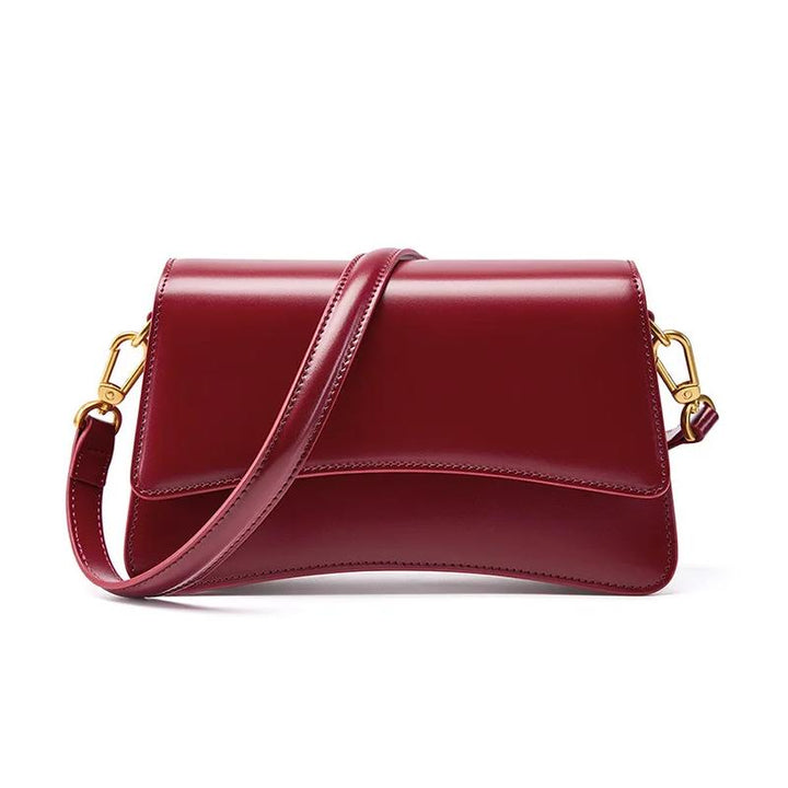 Genuine Leather Vintage Shoulder Bag for Women – High-Quality Underarm Handbag