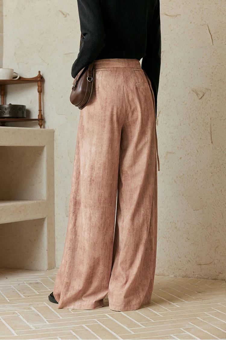 high-waisted wide leg pants, view 3 - MRSLM
