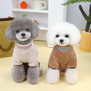 warm fleece dog jumpsuit, view 4 - MRSLM
