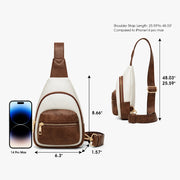 PU leather sling bag, view 11 - MRSLM