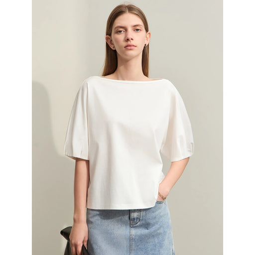 minimalist lantern sleeve t-shirt, view 2 - MRSLM
