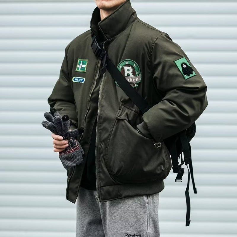 Baseball cotton-padded jacket, view 2 - MRSLM