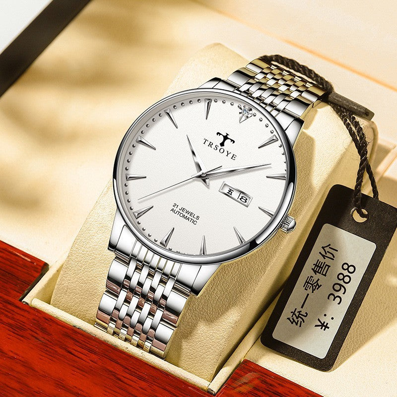 Modische, wasserdichte, automatische, hohle mechanische Uhr