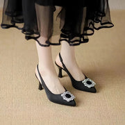 Women's slingback sandals, view 3 - MRSLM