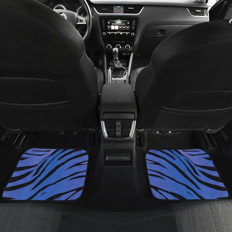 zebra print car floor mats, view 6 - MRSLM