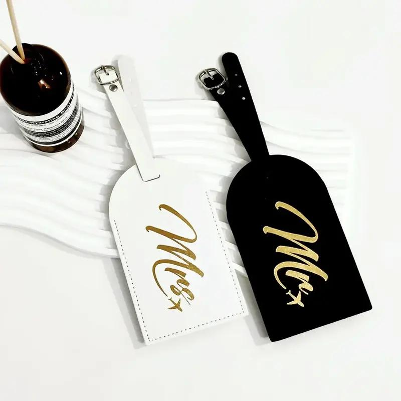 mr and mrs couples luggage tags - MRSLM