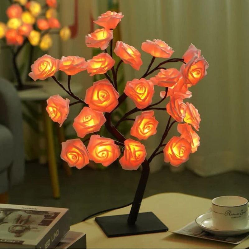 LED rose flower fairy light lamp, view 9 - MRSLM