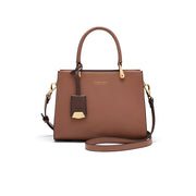 Cowhide leather tote shoulder bag, view 3 - MRSLM