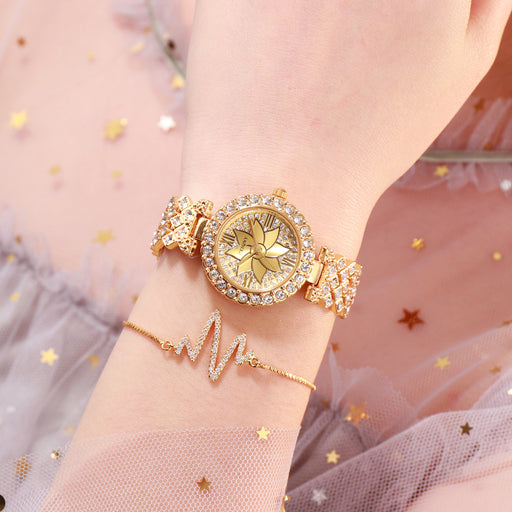 women's sparkling dial roman numeral watch - MRSLM