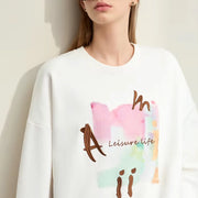 Women's college style sweatshirt, view 7 - MRSLM