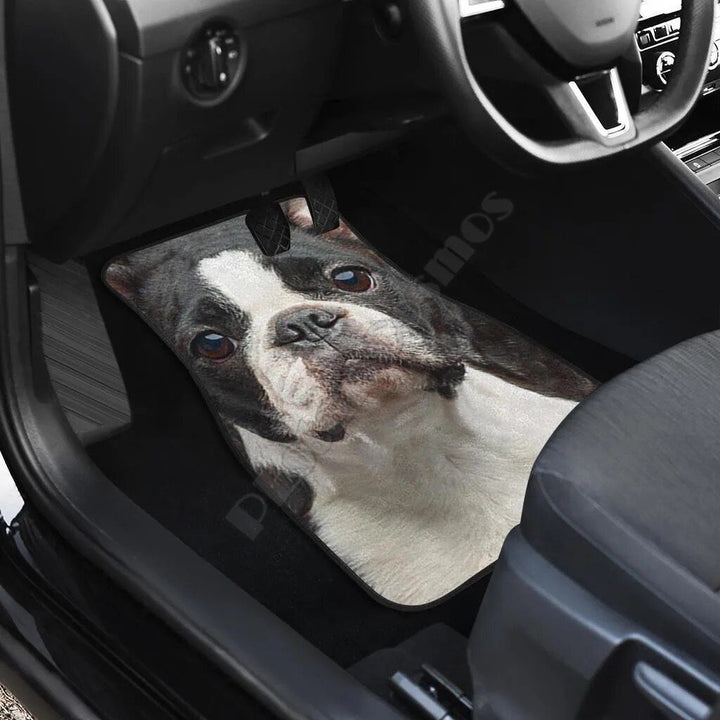 Funny Boston Terrier 3D Car Floor Mats