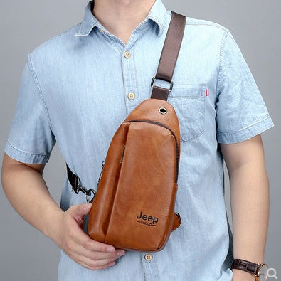 Sportliche Handytasche aus Leder