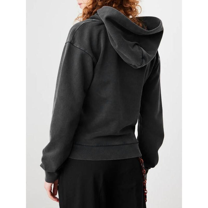 Casual Hollow Out Hooded Sweatshirt