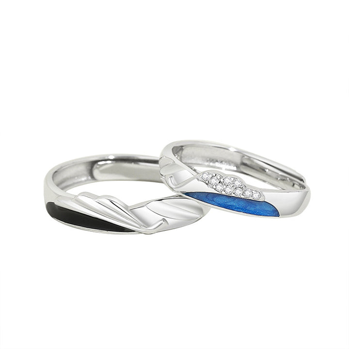 Couple Fashion Sterling Silver Ring
