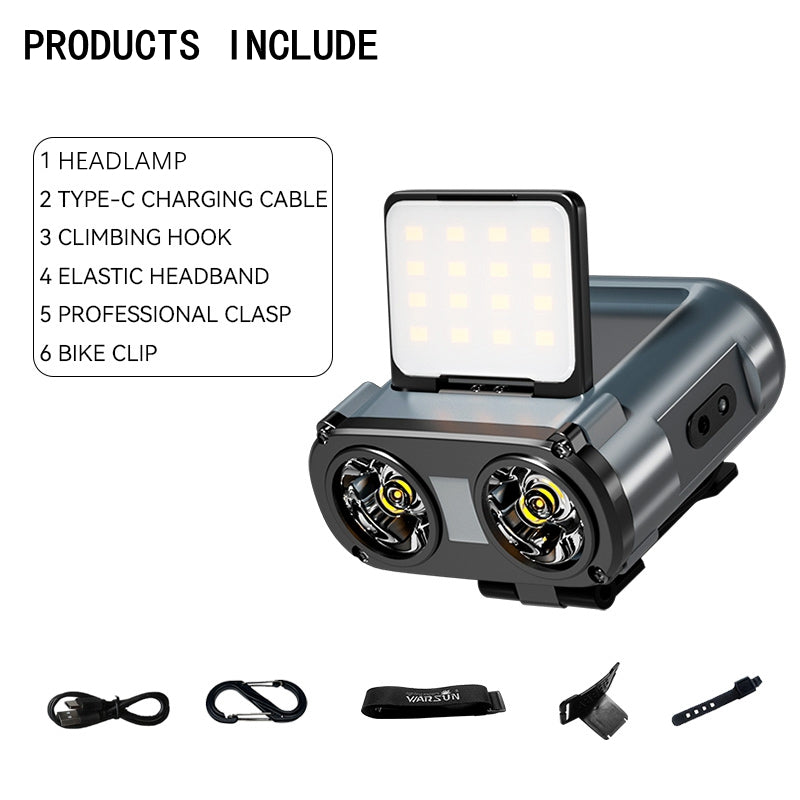 type-c rechargeable headlamp, view 10 - MRSLM