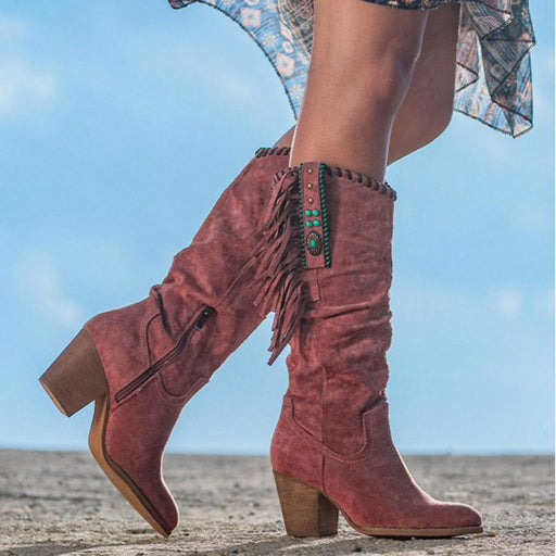 Fringed suede boots - MRSLM