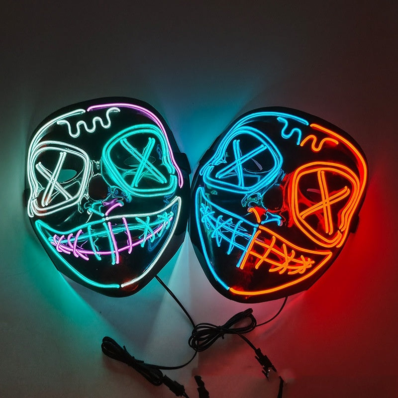 Halloween glow horror full face mask, view 10 - MRSLM