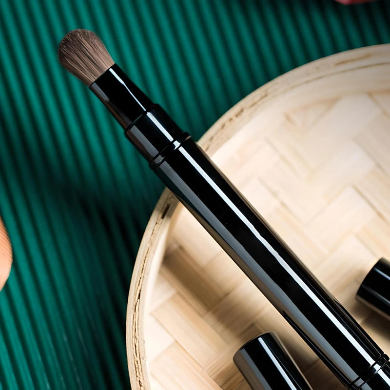 double-ended portable makeup brush, view 6 - MRSLM