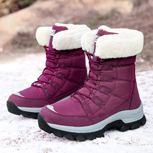 women's fleece-lined snow boots - MRSLM