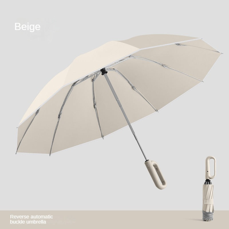 Windfester, umklappbarer Regenschirm