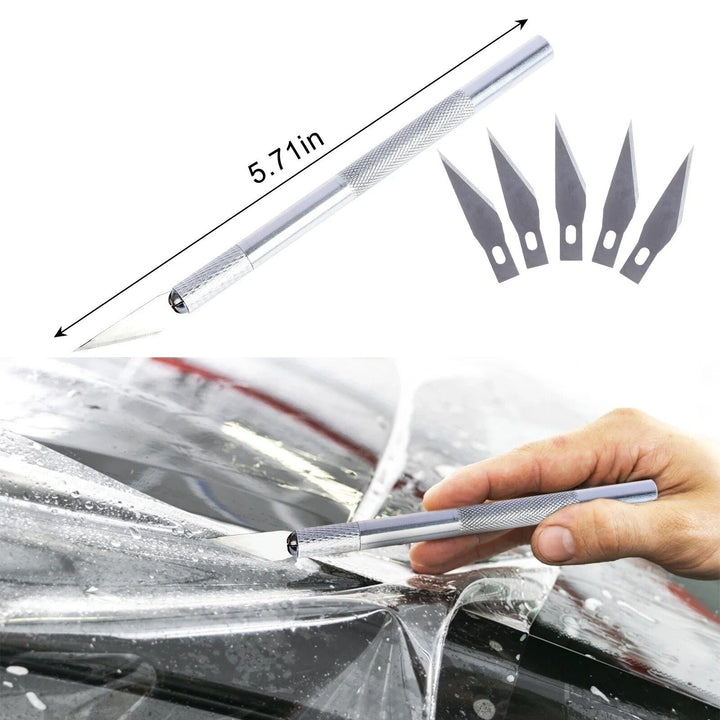 Car Vinyl Tint Film Tool Kit with Magnetic Holder and Carving Knife