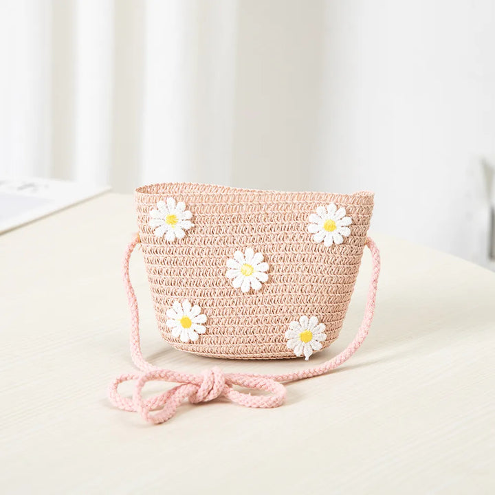Kids Daisy Sun Hat and Handbag Set