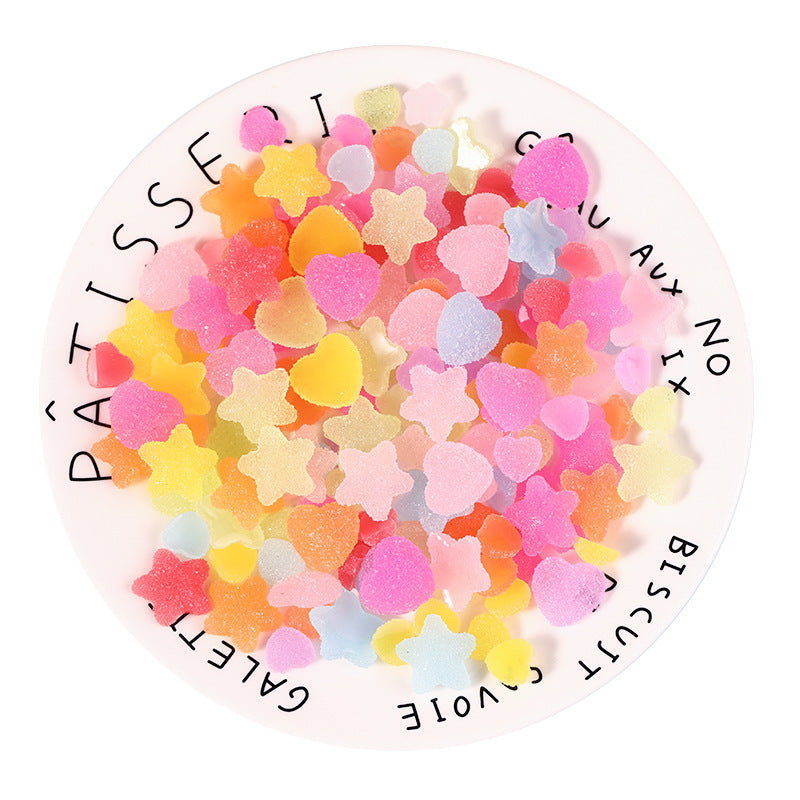 Heart/Star Shaped Nail Resin Charms