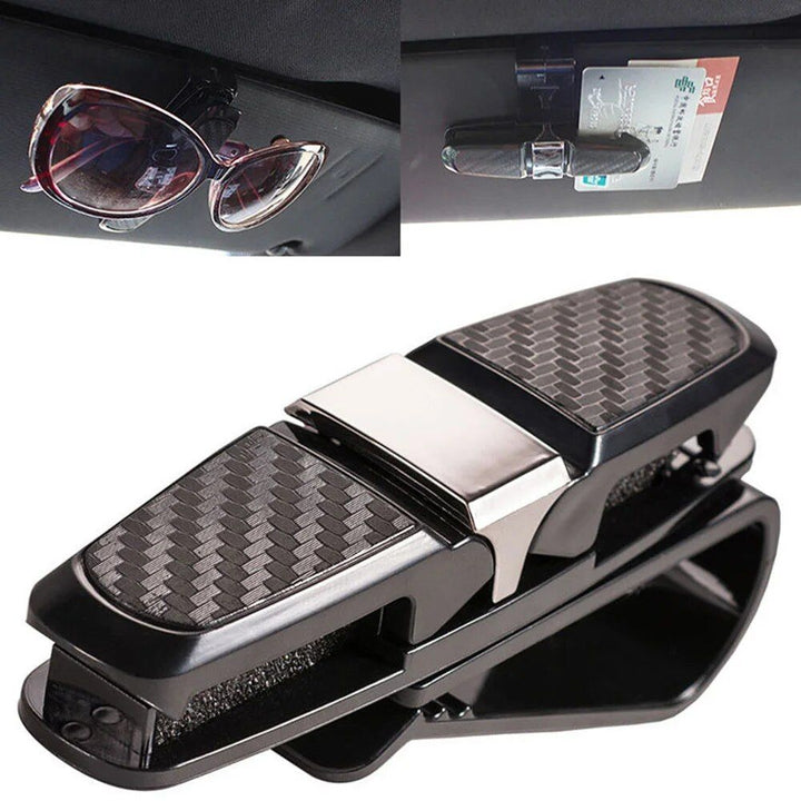 Universal Car Sun Visor Glasses Holder with Card Clip