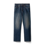 men's vintage washed loose straight jeans - MRSLM