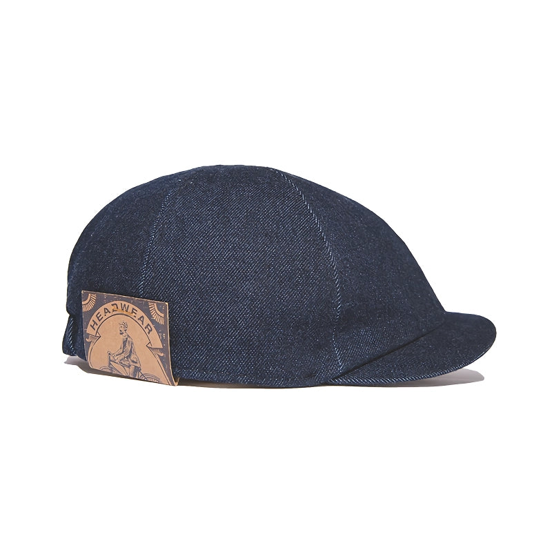 vintage denim newsboy cap - MRSLM