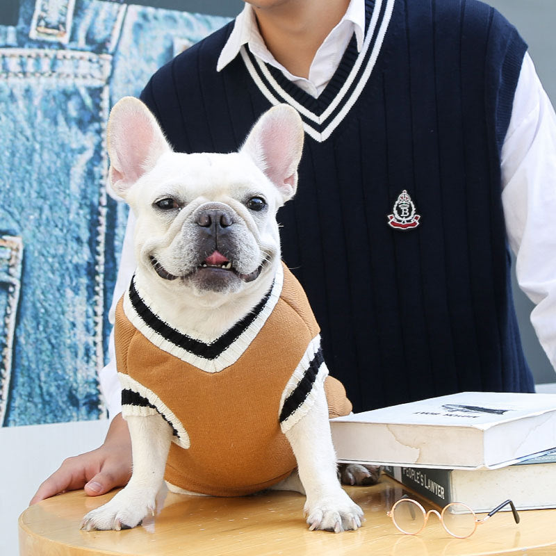 warm dog sweater vest, view 7 - MRSLM