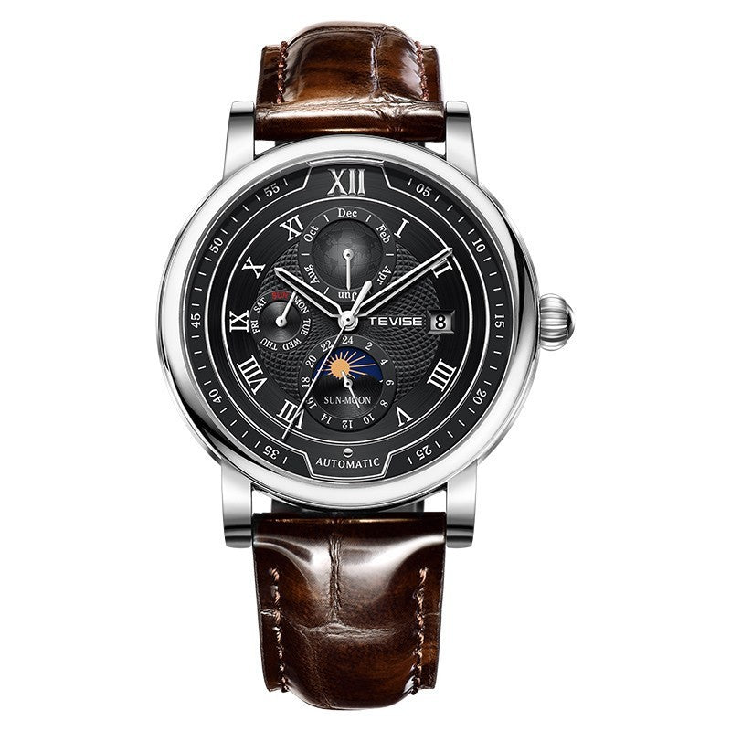 Men's automatic moon phase watch, view 10 - MRSLM