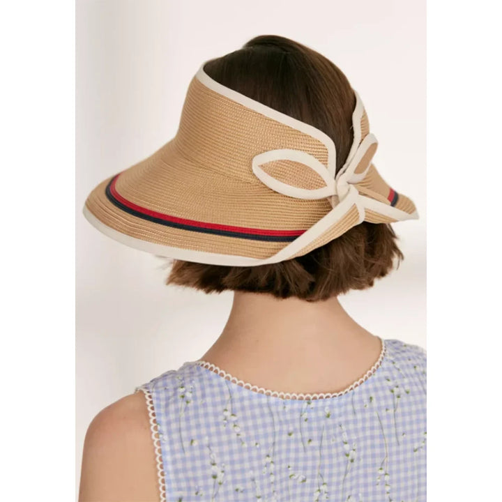 Summer Raffia Visor Cap