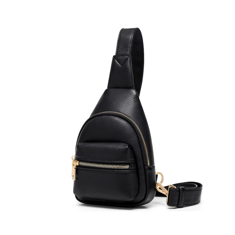 PU leather sling bag, view 3 - MRSLM