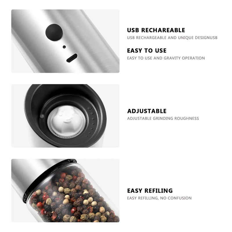 electric salt and pepper grinder, view 6 - MRSLM