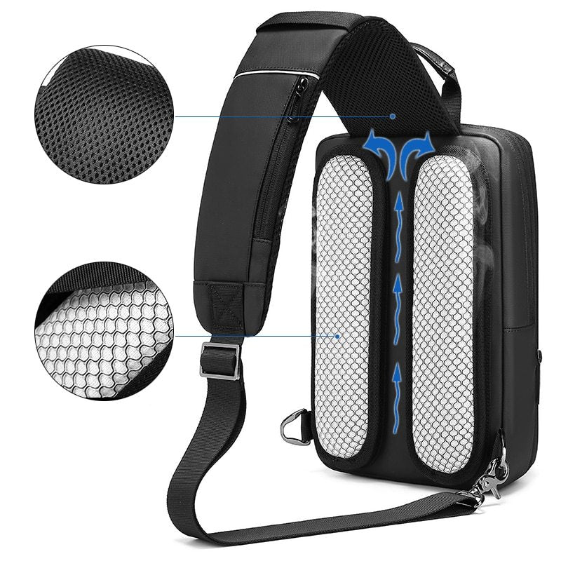 casual one-shoulder messenger bag, view 2 - MRSLM