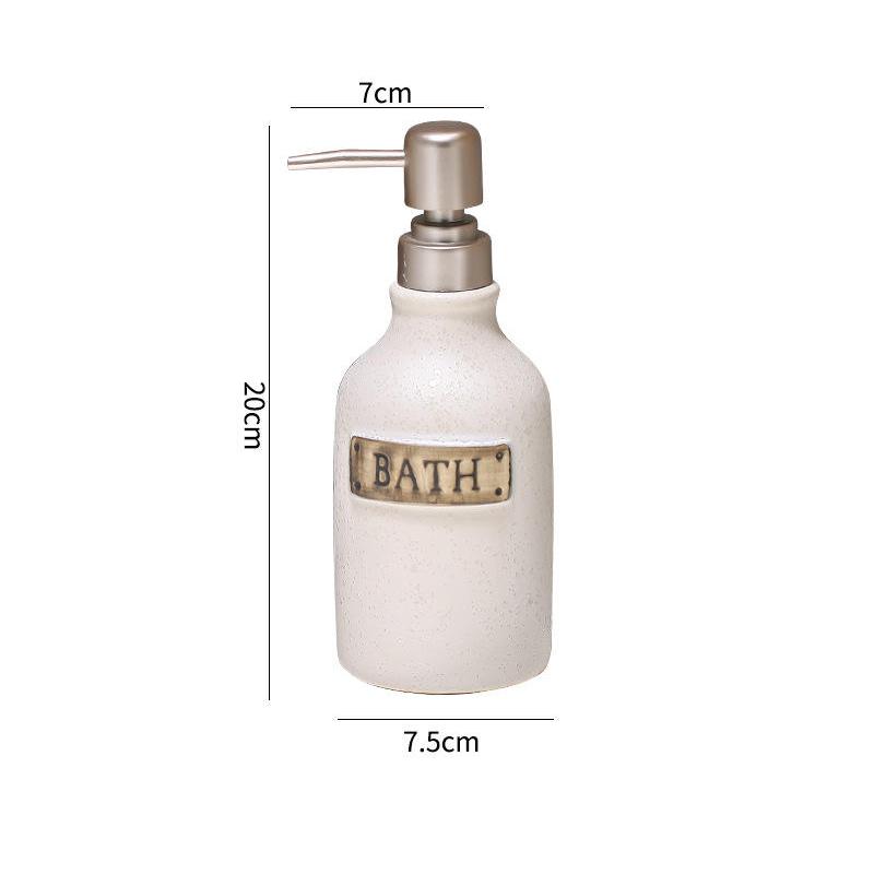 400 ml Vintage-Seifenspenderflasche aus Keramik für Bad und Küche