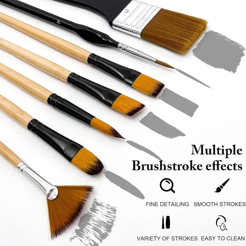 32 pcs paint brush set, view 6 - MRSLM