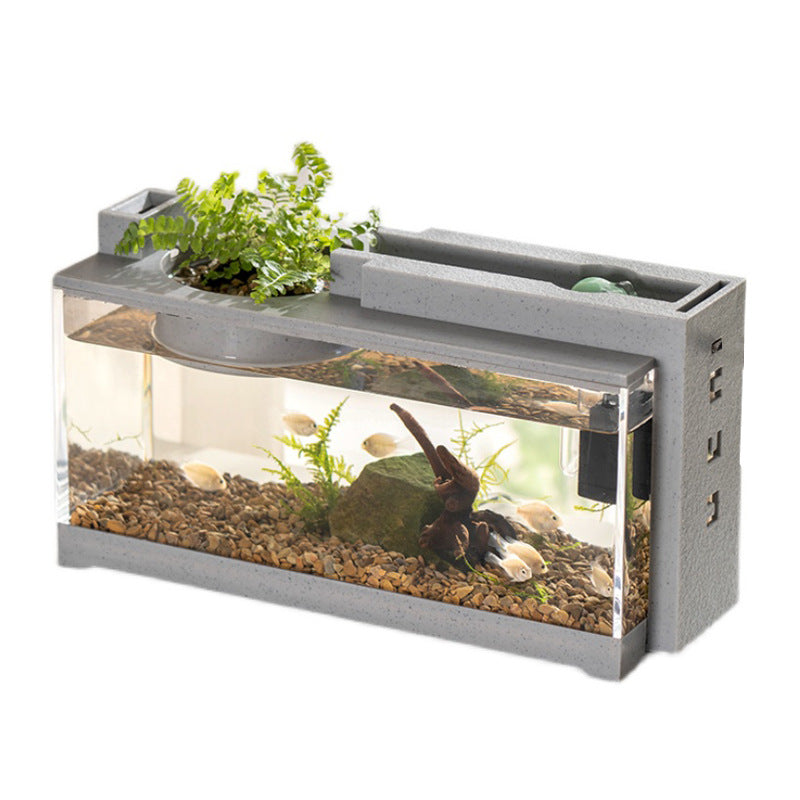 Aquarium fish tank kit with oxygen bar and USB filter, view 3 - MRSLM
